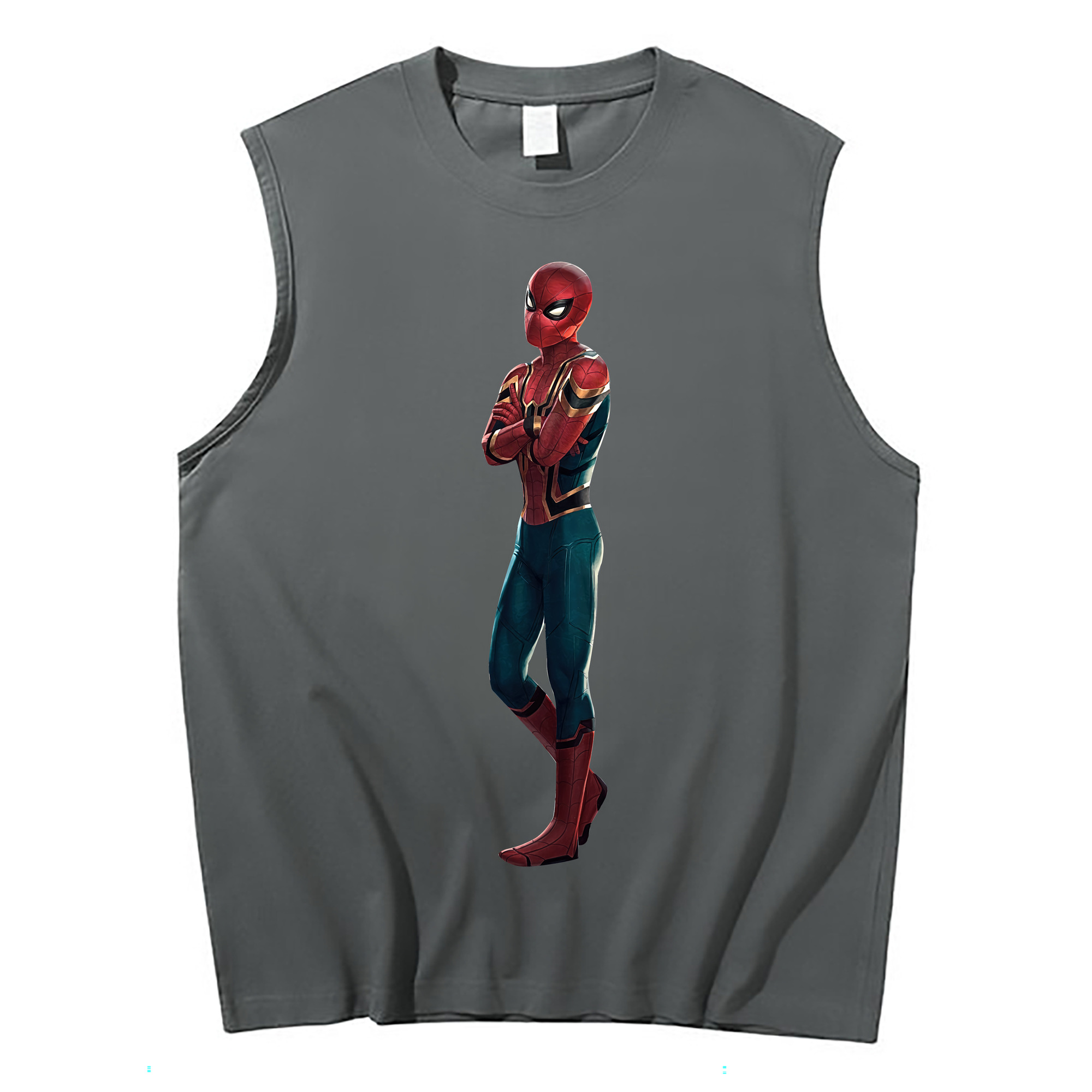 （画像用） Spider Man スパイダーマン コットン100％タンクトップ（フロントプリント）